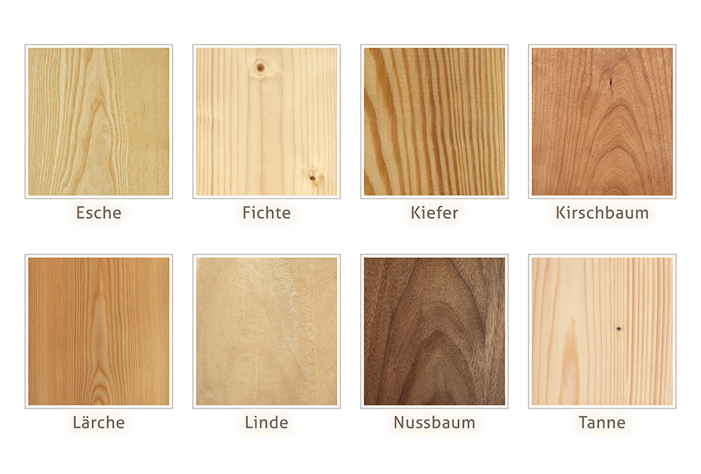 Holzarten für die Möbeltischlerei