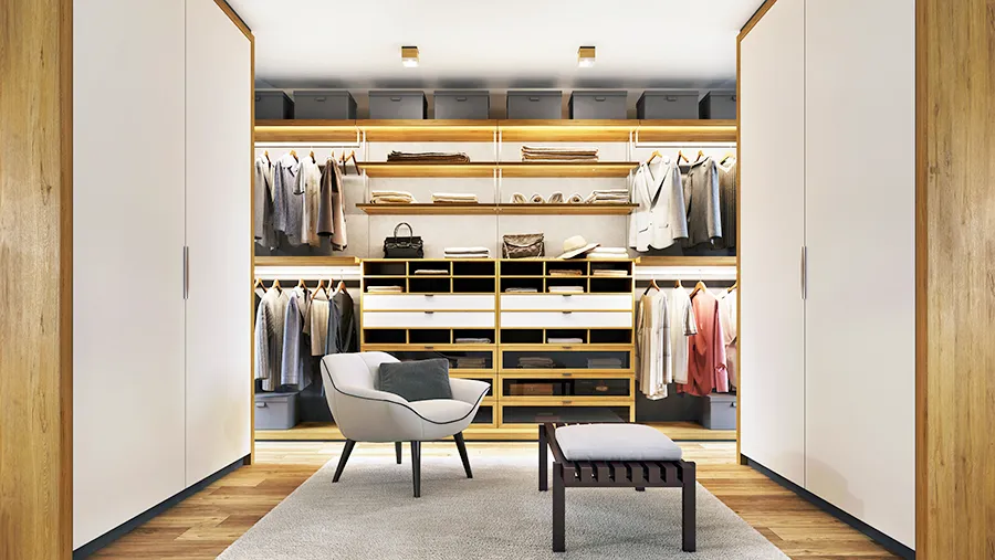 Begehbarer Kleiderschrank