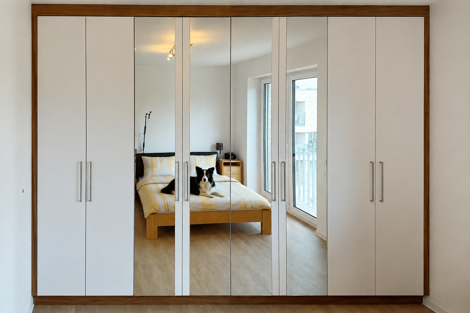 Kleiderschrank mit Spiegel